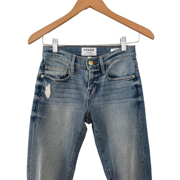 Frame Denim Womens Le Boy Jeans Denim Blue Size 23 - Picture 2 of 10